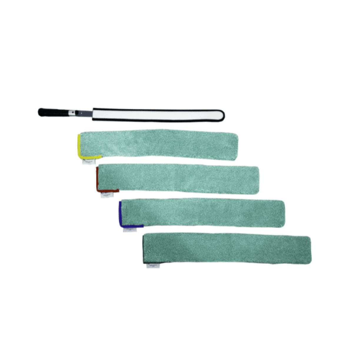 Conjunto Coletor Pó Flexível com Refil Microfibra Verde 72cm Kunber